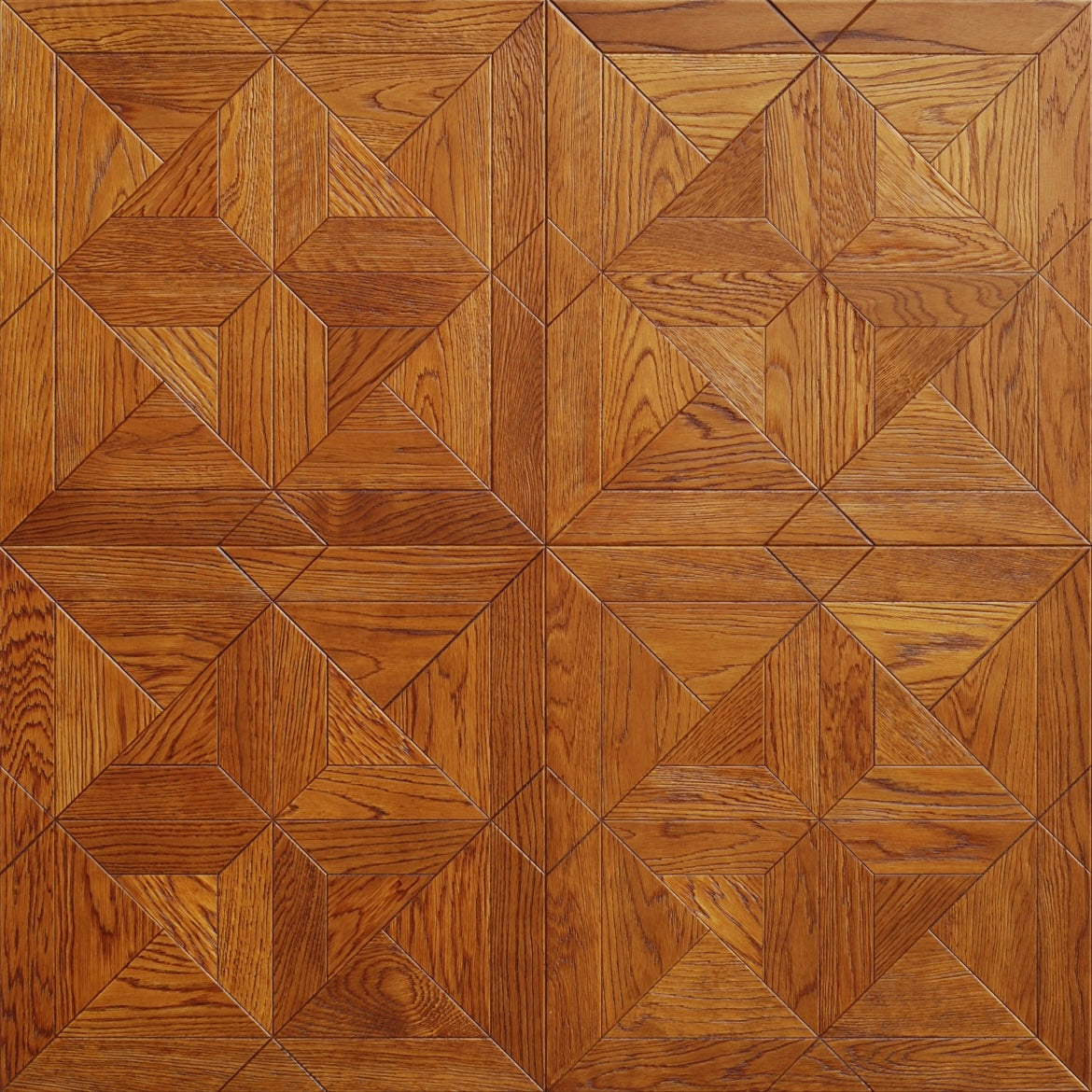 Custom 12mm Square Teak Parquet Flooring | Laminated Flooring Tiles PU Waterproof Anti-slip for Outdoor Use Luxury Home