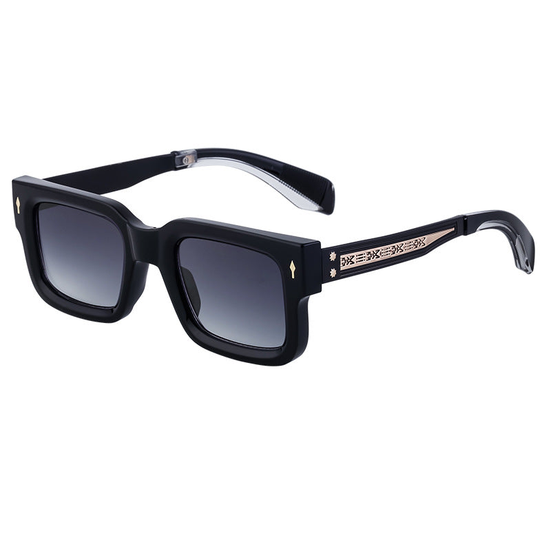 Retro Small Square Frame Men's Sunglasses Personality Street Style Sunglasses High-end Driving Glasses sunglasses
