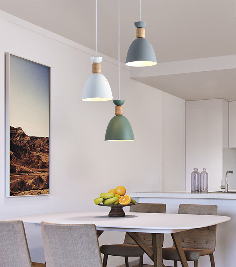 Nordic Restaurant Pendant Light Three-Head Bar Dining Room Table Lamp Creative Personality Bedroom Lamp Modern Minimalist Lighting Fixture