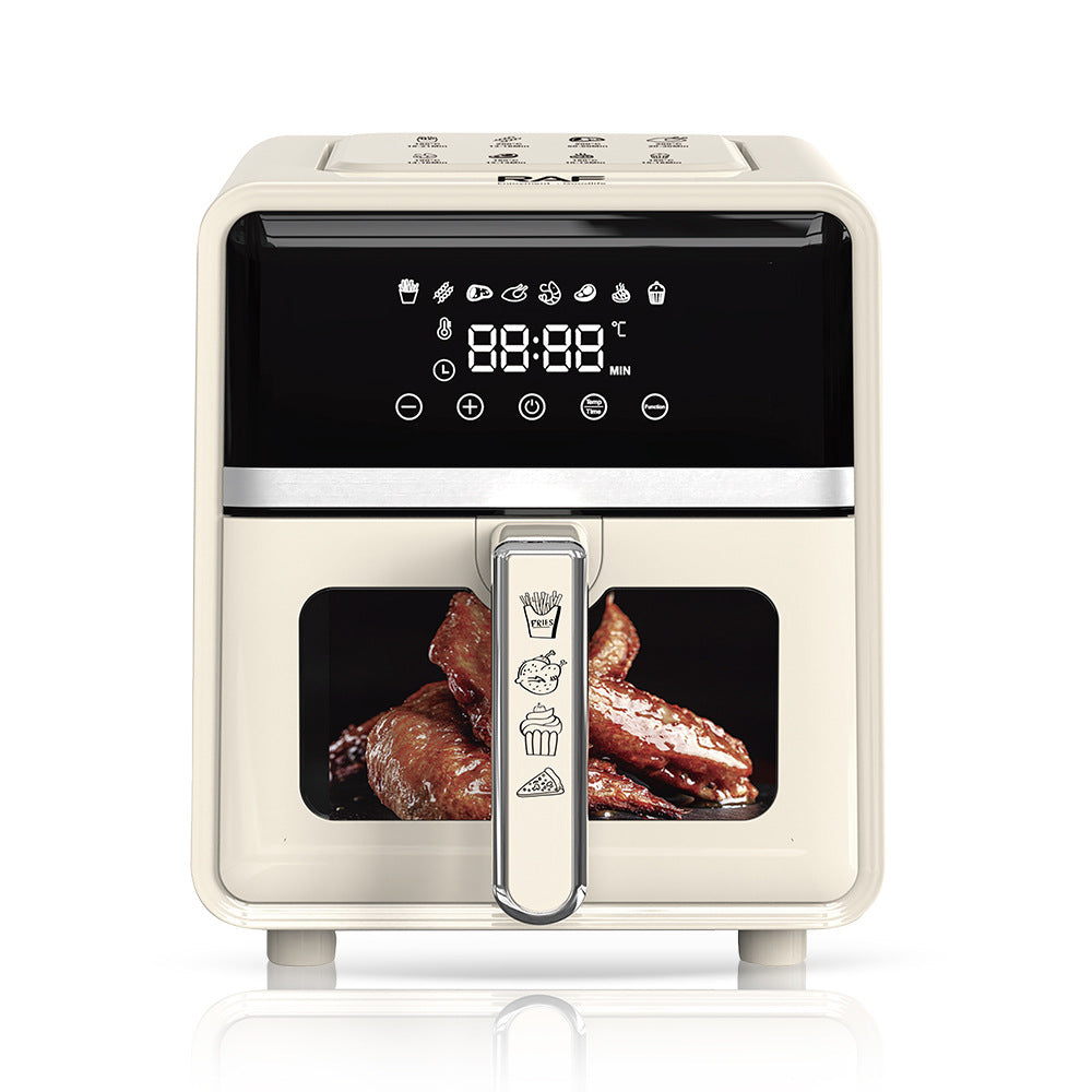 RAF European Standard Large Capacity Household Oil-Free Fryer Smokeless Electric Grill Electric Cooking Pot Air Fryer5L