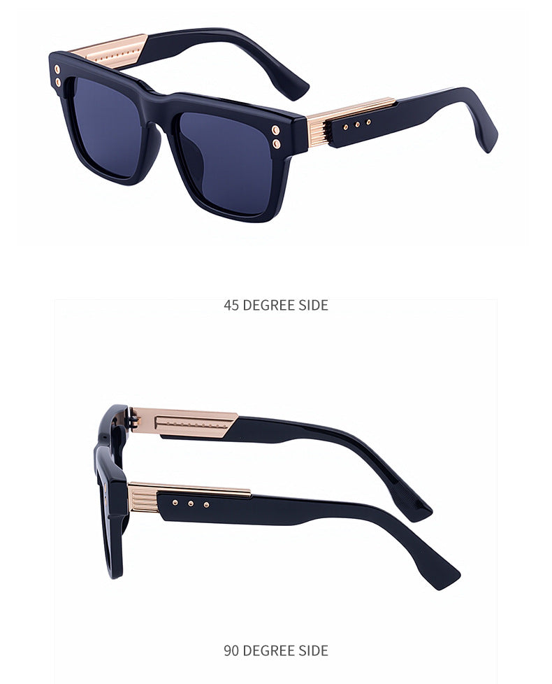 Men's Square Frame Sunglasses2025New European and American style sunglasses for men with a high-end fashion retro design and sun protection