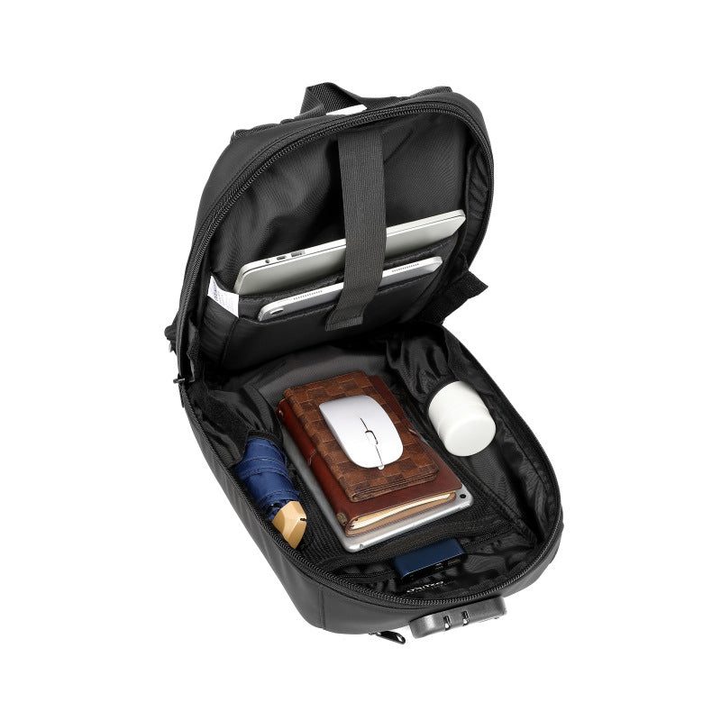 ozuko New Business Backpack Commuting Fashion Student School Bag Casual Waterproof Computer Backpack backpack