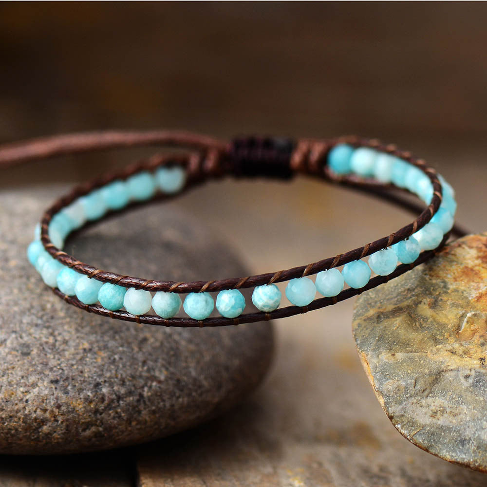 Tiger Eye Stone Double Row Bracelet Natural Stone Beaded Lucky Tree Pendant Bracelet Woven Double Layer Beaded Crystal Bracelet