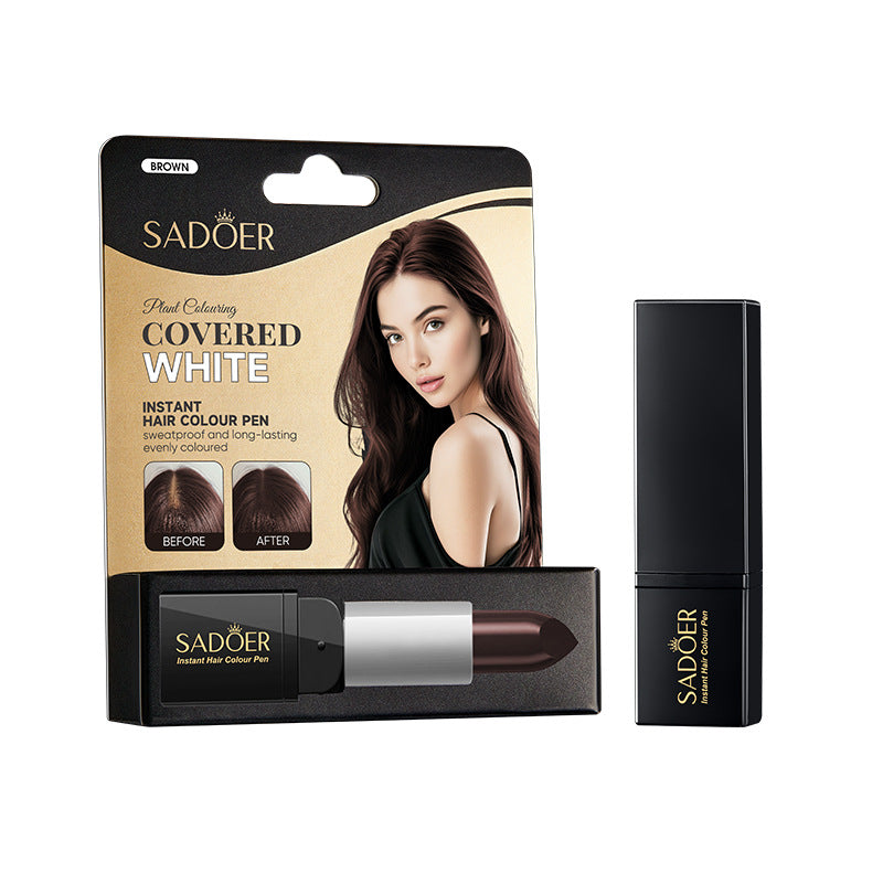 Cross-border Hair Dye Pen3.8g Moisturizing Hair Black Men and Women Conditioner Export Manufacturer Wholesale