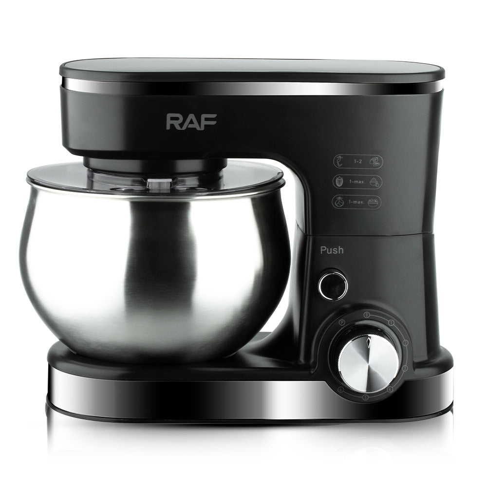 RAF EU Standard Kitchen Machine Stainless Steel Bowl High Power Dough Mixer Egg Beater Mixer Egg Beater5L