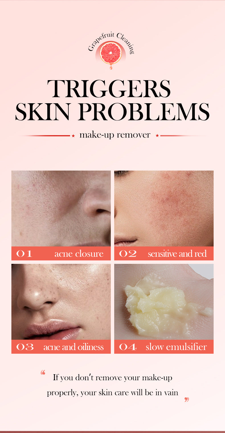 Cross-border Grapefruit Makeup Remover5mlx10pcs Refreshing Gentle Cleansing Care Clean Makeup Remover Export Manufacturer Wholesale