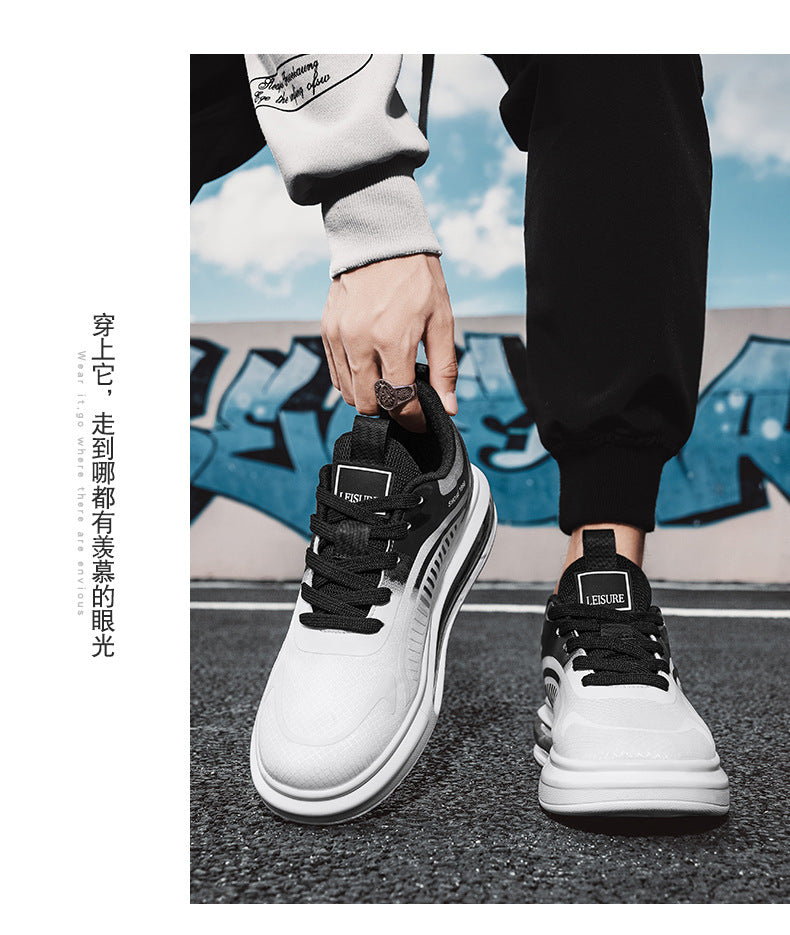plus Size Spring New Comfortable Sports Shoes Casual Running Shoes Cushioned Lightweight Breathable Shock Absorption Trendy Shoes