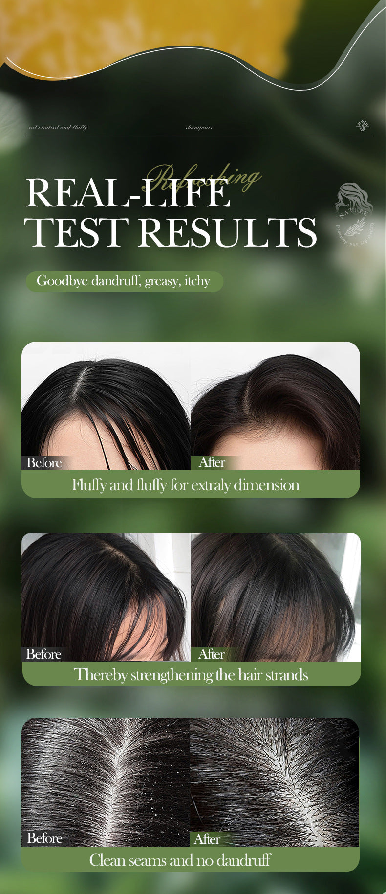 Mint Rosemary Fluffy Shampoo SADOER Strong Shampoo  Wholesale
