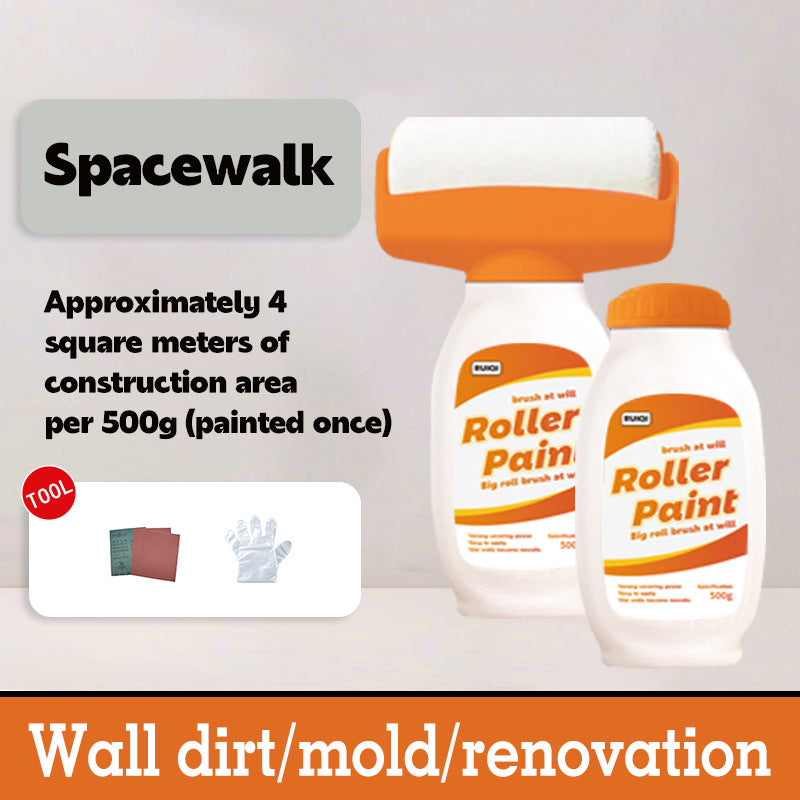 Hot-Selling Indoor Wall Roller Paint Water-Based Odorless Latex Paint with Roller Brush for Wall Renovation and Repair