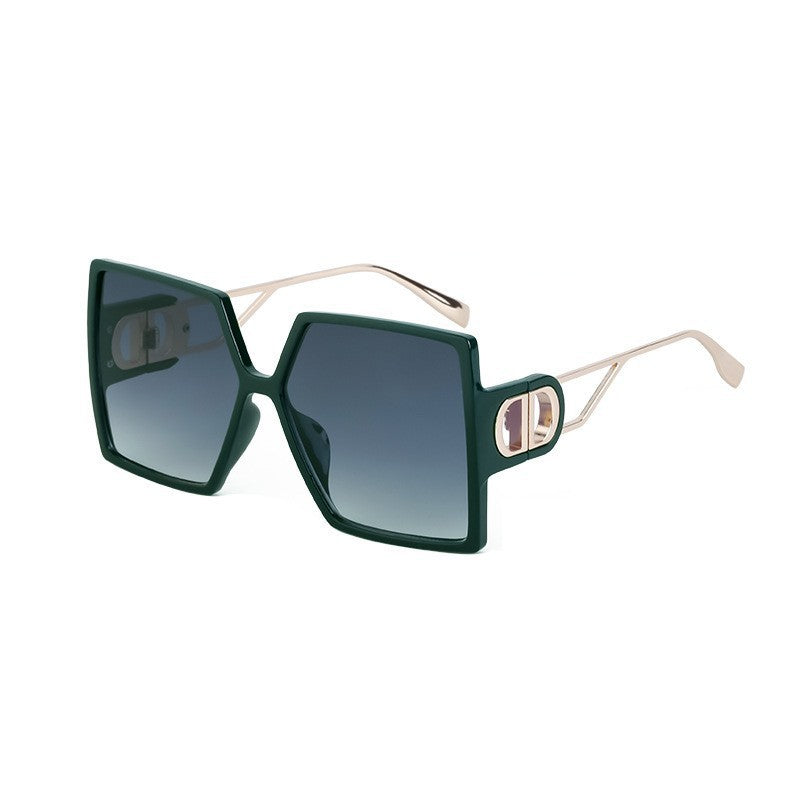 Fashion Large Frame Sunglasses for Women ins Internet Celebrity Style Square Frame Sunglasses for Women Trendy Street Photography Glasses sunglasses
