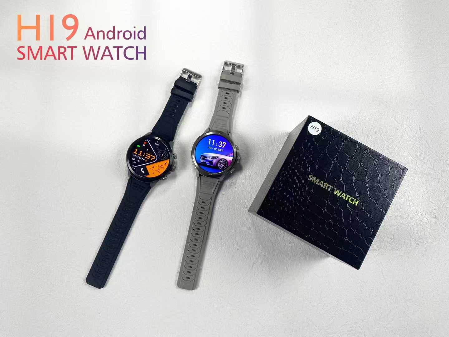 H19Smart Watch5G Global Connect Google Store APP Download Rotating Camera Video Call Photo Shooting Sports