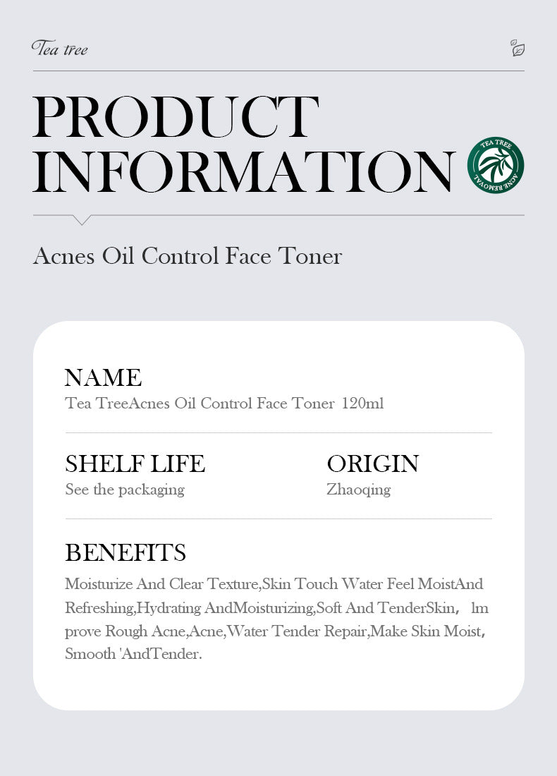 Tea Tree Skincare Set SADOER Cleansing, moisturizing, hydrating five-piece set for  foreign trade wholesale