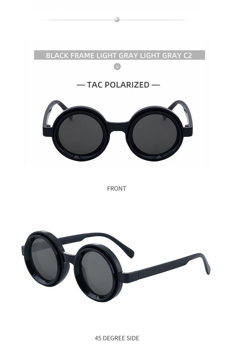 2025New nd Adjustable Sunglasses for Men, Zoom Rotating Glasses, Sun Protection Polarized Glasses, High-End Feel Sunglasses for Women