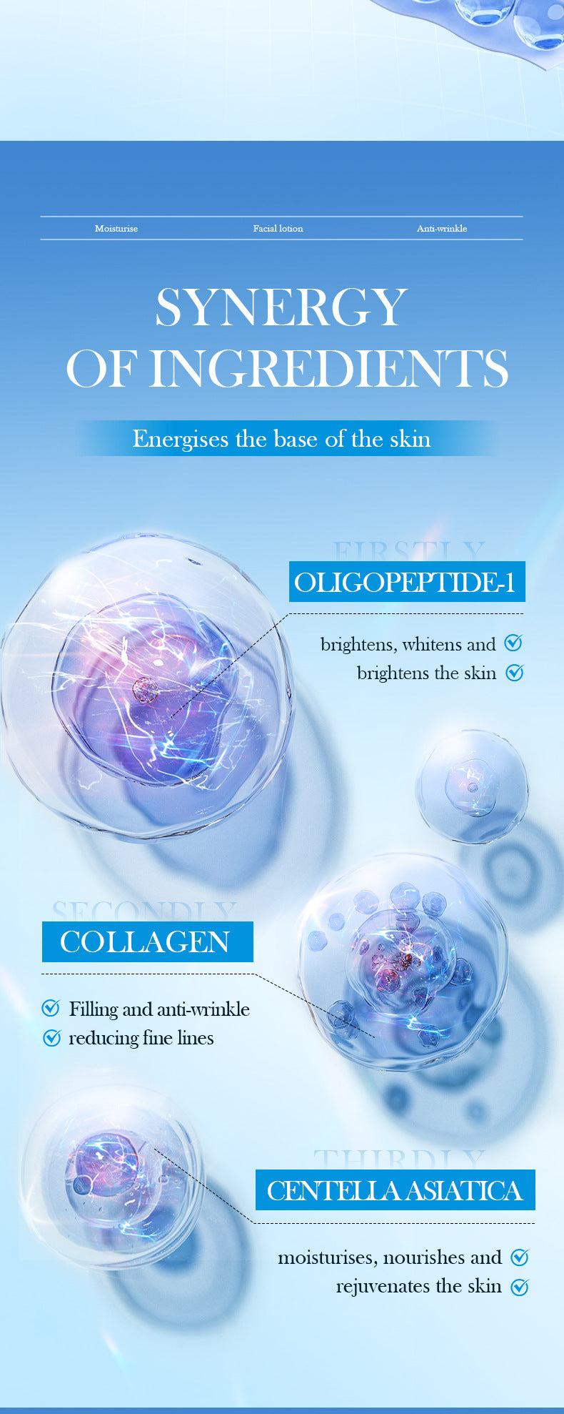 Hyaluronic Acid Face Cream SADOER8D Anti-wrinkle Hydrating Nourishing Face Cream Moisturizing and Rejuvenating  Foreign Trade Wholesale
