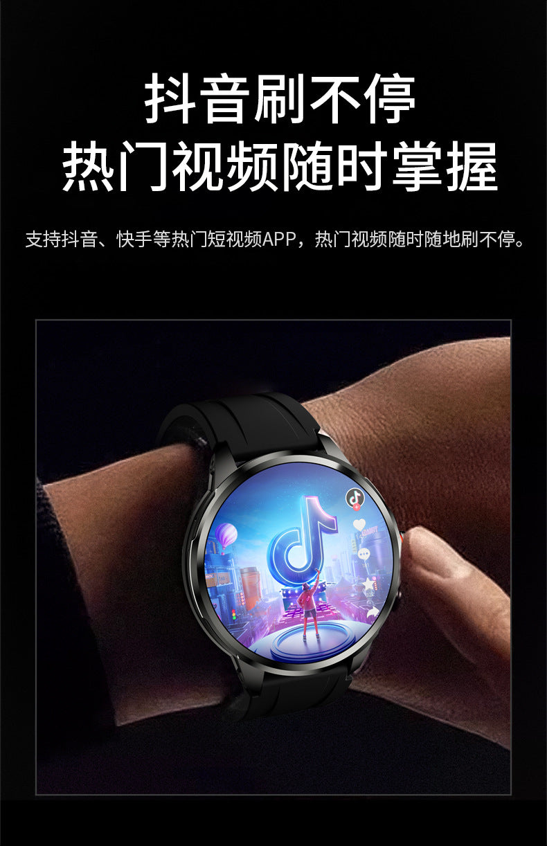 H99Round Screen Card Slot Phone Watch 1.951-inch rotating camera for taking photos with heart rate and blood pressure dual system NFC