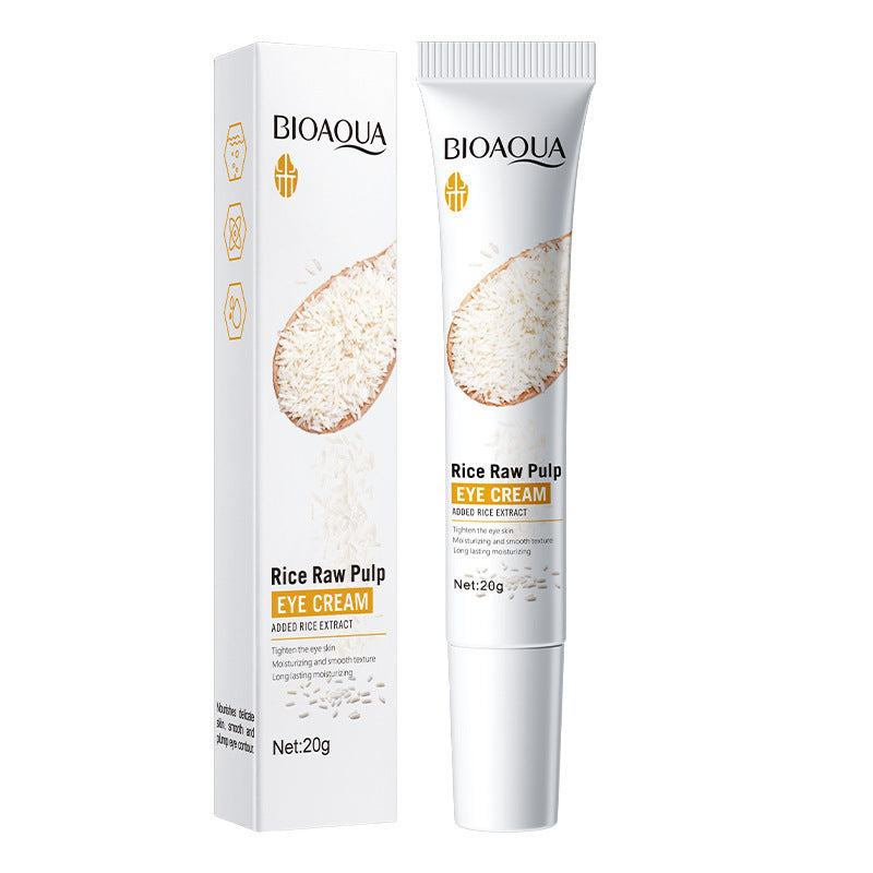 Eye Cream20gBIOAOUA Rose Rice Hyaluronic Acid Lightens Dark Circles and Eye Wrinkles Cross-Border Wholesale