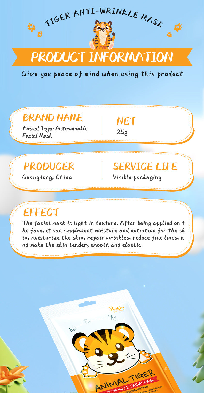 Animal Pattern Mask25g SADOER Hydrating and Moisturizing Skin Care Tablets for  Wholesale