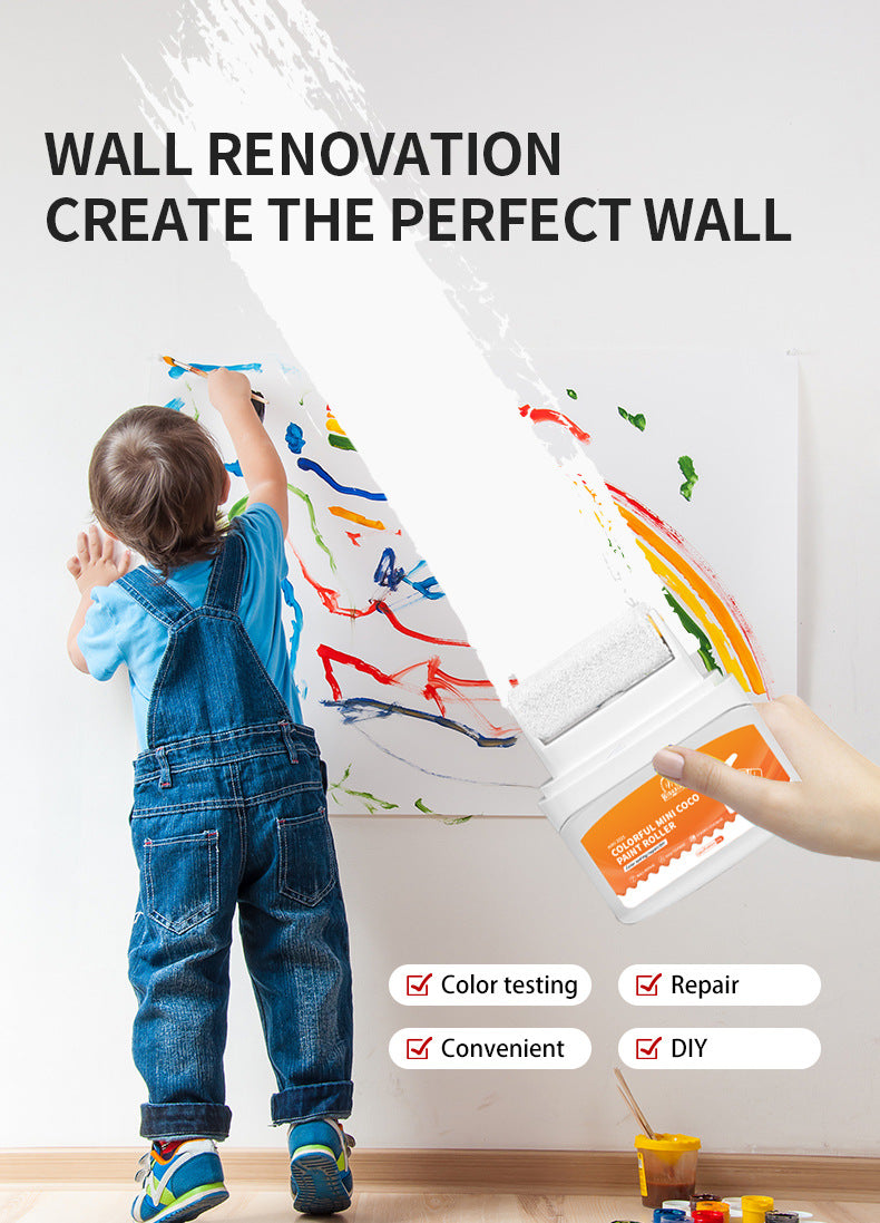 Panda Paint50Small Roller Brush Odorless Eco-Friendly Latex Paint Wall Repair Paint Graffiti Repair Paint Coco Paint Wall Renovation