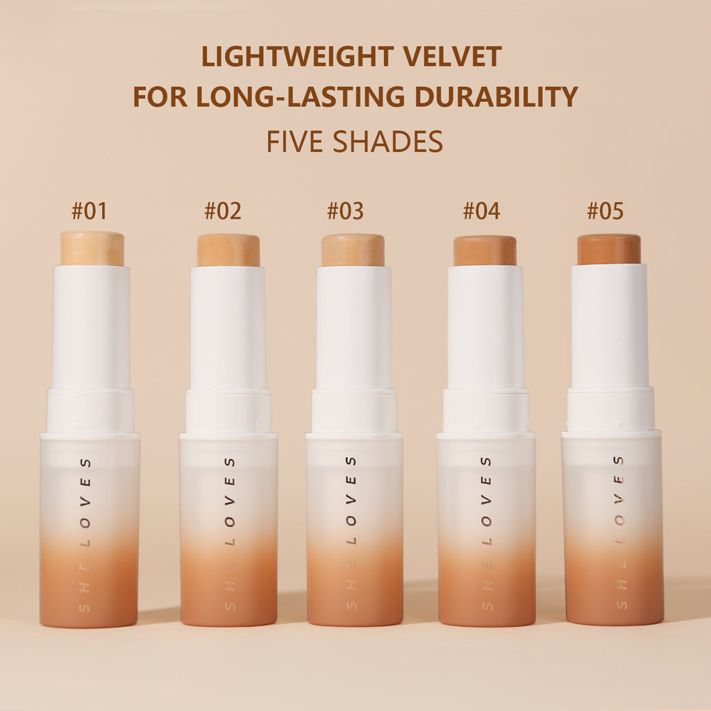Exclusive Supply sheloves Matte Foundation Stick Concealer Foundation Liquid Non-Cakey Foundation Cream Long-Lasting Foundation Cream