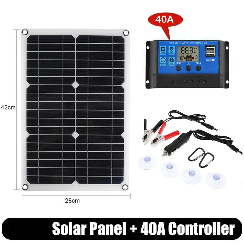 E-commerce 20W Monocrystalline Solar Panel Kit 600W Charger Controller Energy Storage Power Generation System