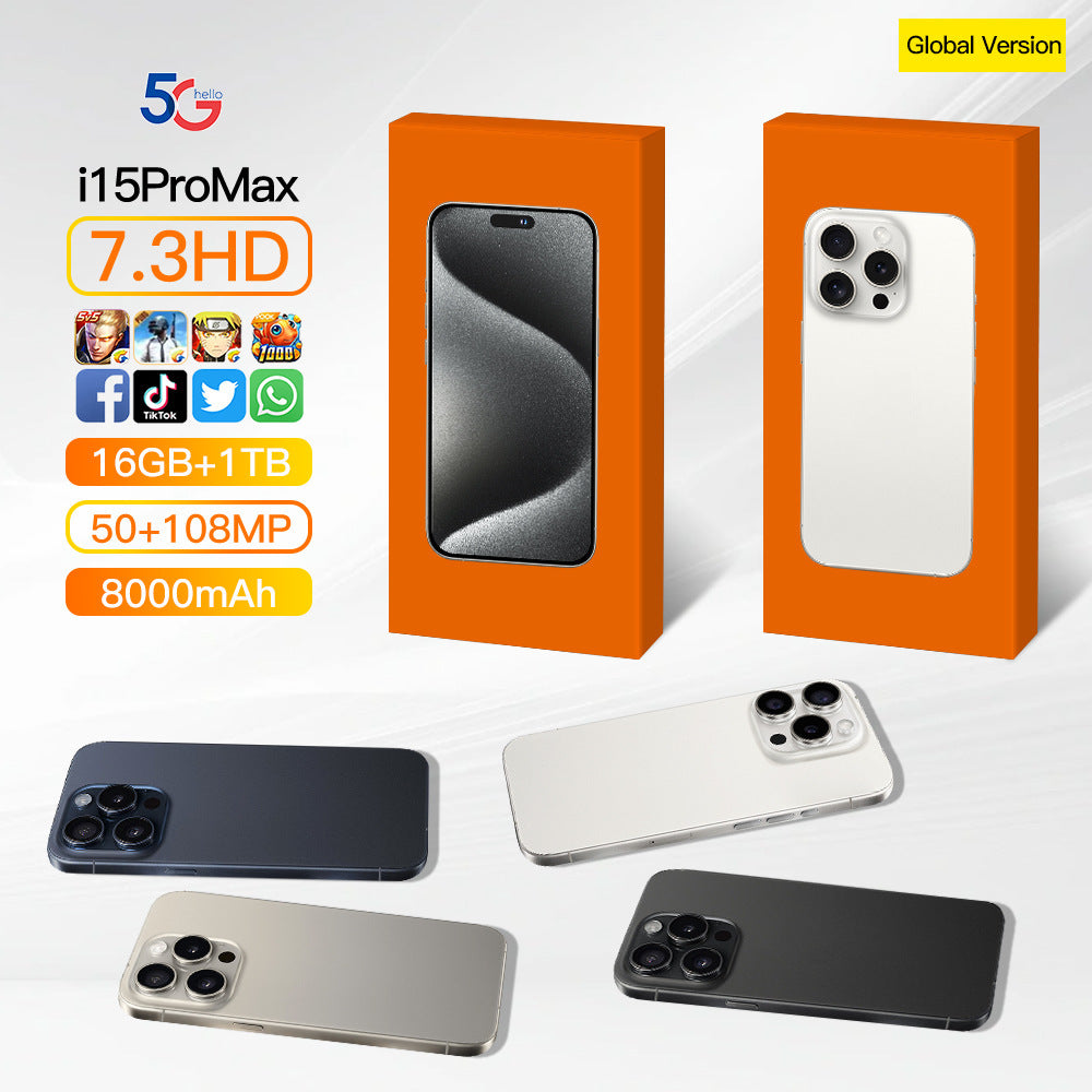 i15proMax Hot-Selling Android Smartphones6.5Inch Hd Large Screen3+64GB Wholesale Mobile Phones