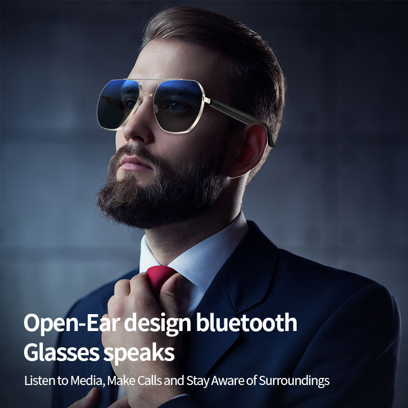 New Hot-Selling Smart AI Bluetooth Glasses for Business Calls TWS Bluetooth Headset Smart Glasses