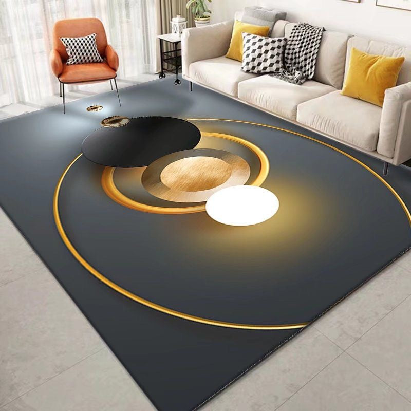 Carpet Resistant to Dirt Easy to Maintain Living Room Carpet Light Luxury Bedroom Non-Slip Crystal Velvet Carpet Bedside Warm Blanket