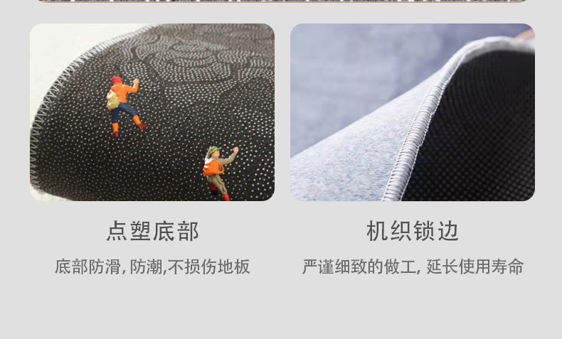 Light Luxury Living Room Carpet Sofa Coffee Table Full Carpet Home Bedroom Gray Series Dirty Resistant Mat Tapis carpet