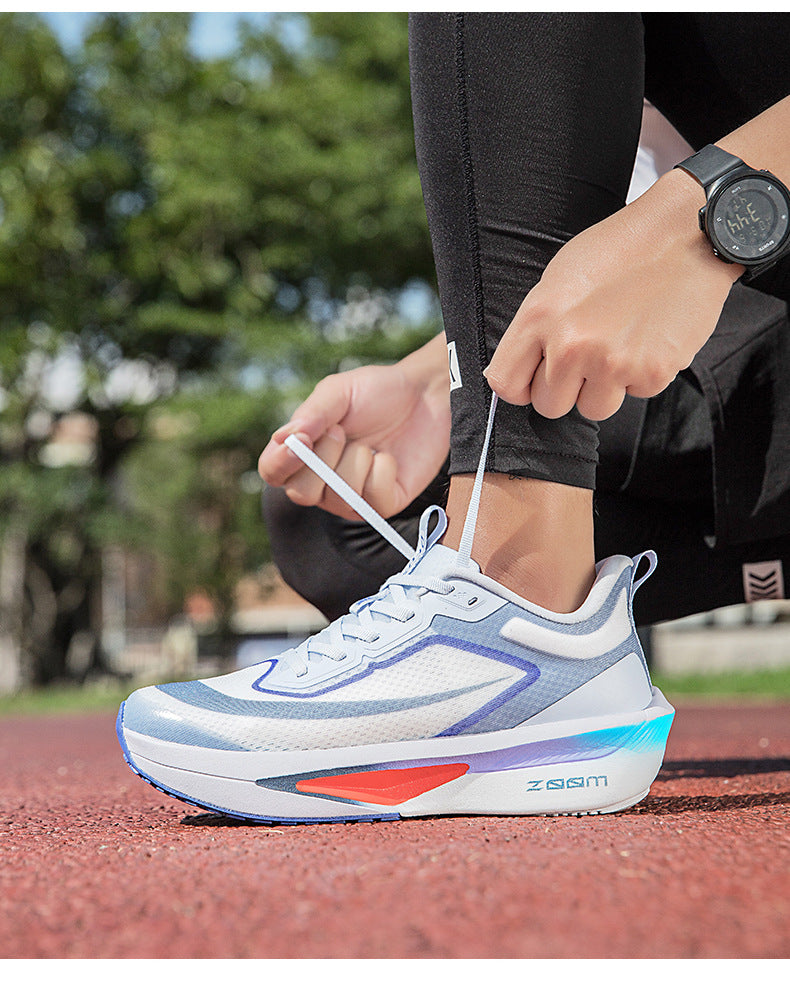 2025Plus Size Sports Shoes Racing Training Carbon Plate Sports Shoes Lightweight Men and Women Autumn Running Shoes