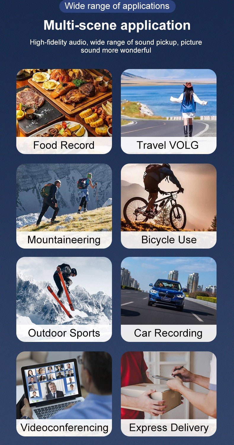 4K Outdoor Cycling Camera Bicycle Motorcycle Recorder HD Outdoor Sports DV Cycling Computer