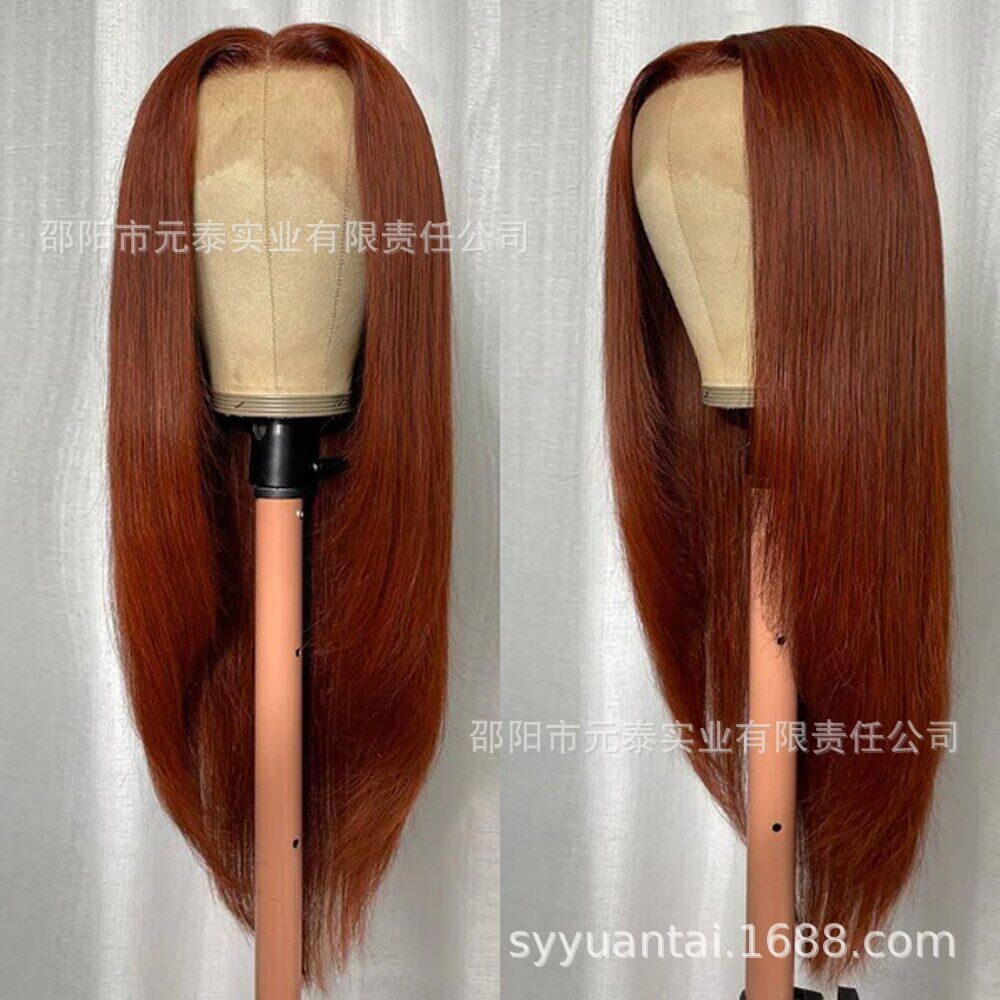 Women's Long Straight Lace Front Synthetic Wig lacewigs Side Bangs Long Straight Hair