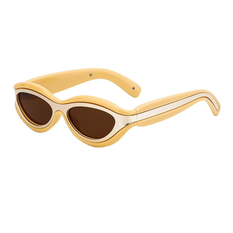 New European and American Y2K Cat Eye Sunglasses for Women Street Style Small Frame Sunglasses for Men Trendy Wholesale sunglasse