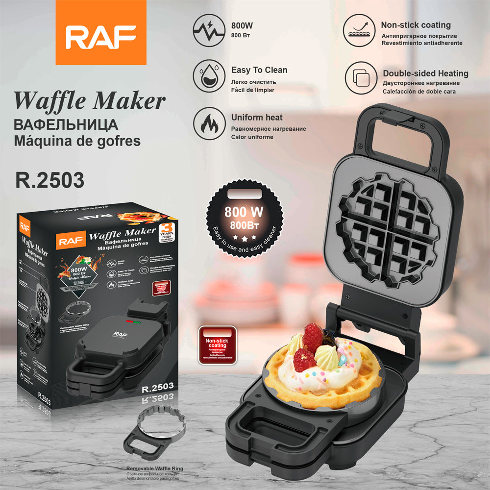 RAF European Standard Sandwich Maker Panini Maker Anti-Stick Waffle Maker Muffin Maker Baking Machine2503