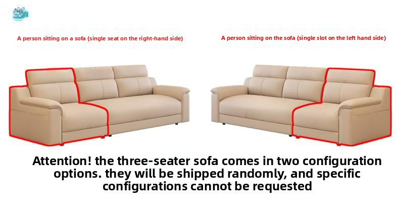 2025Light Luxury Minimalist Genuine Leather Sofa Modern First Layer Cowhide Straight Row Italian Style Small Apartment Living Room Minimalist