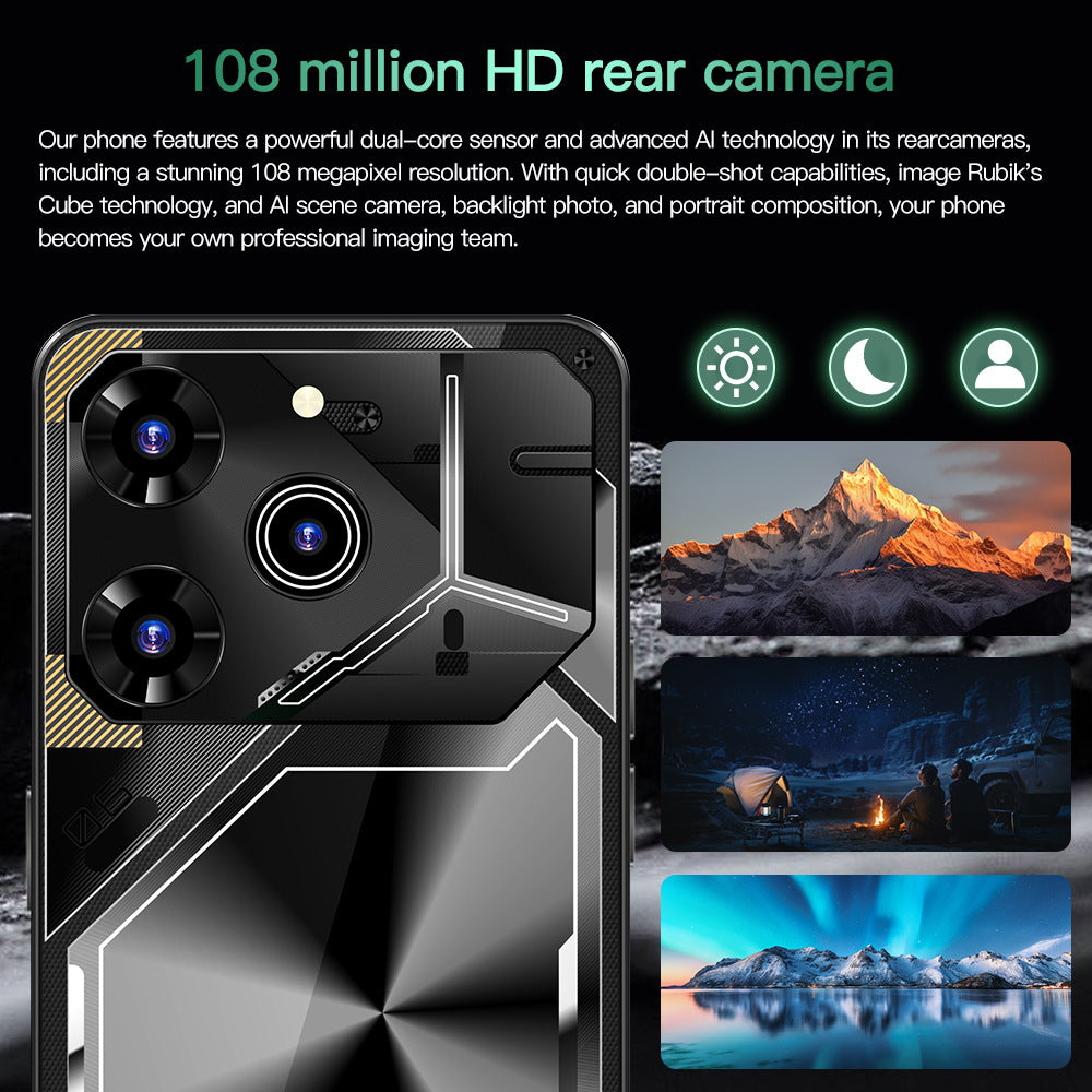 New Global Exclusive Povo6Pro Android16+1T Super Large Screen Smartphone Factory Direct Price