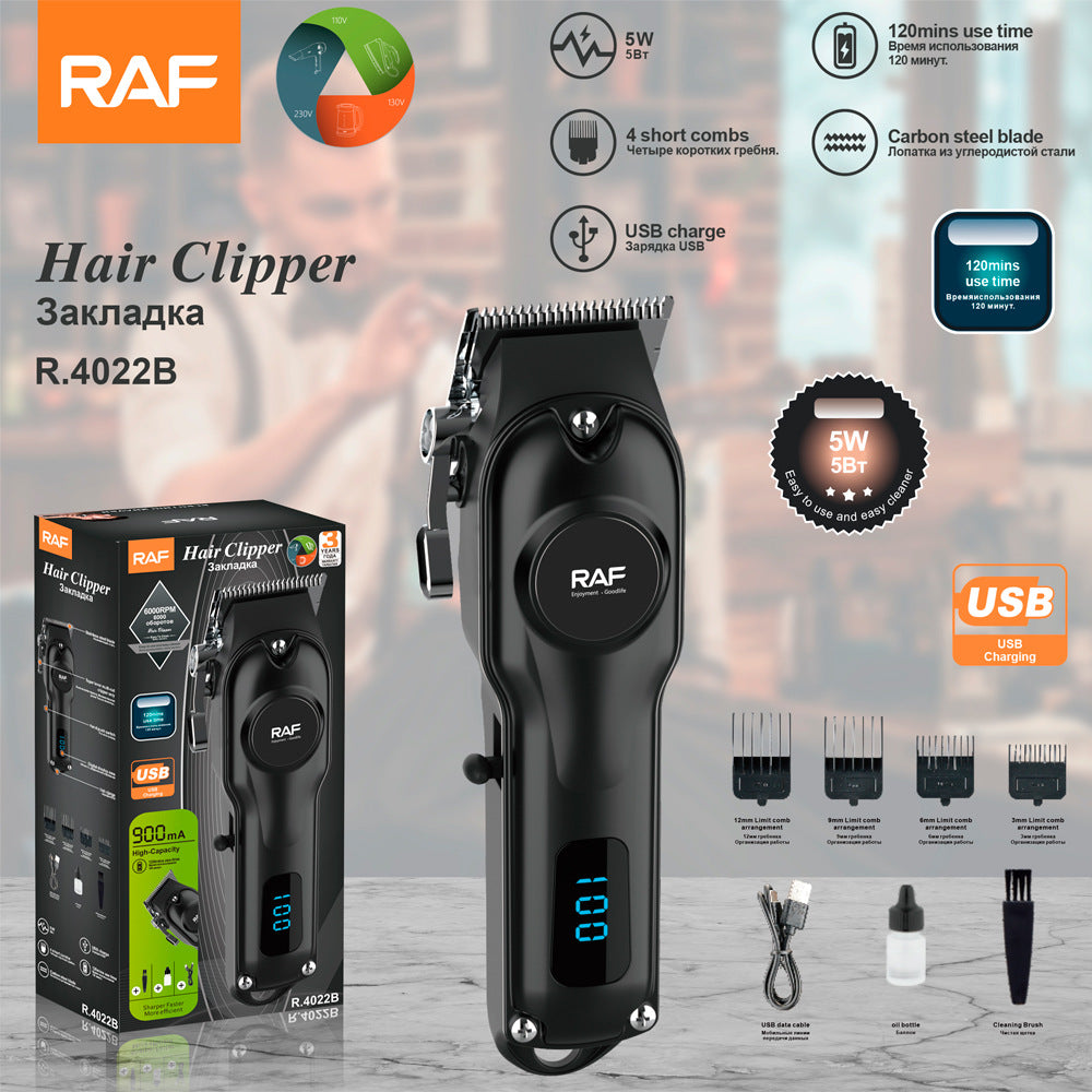 RAF New Electric Hair Clipper Multifunctional Electric Hair Clipper Haircut Set Electric Clipper USB Interface