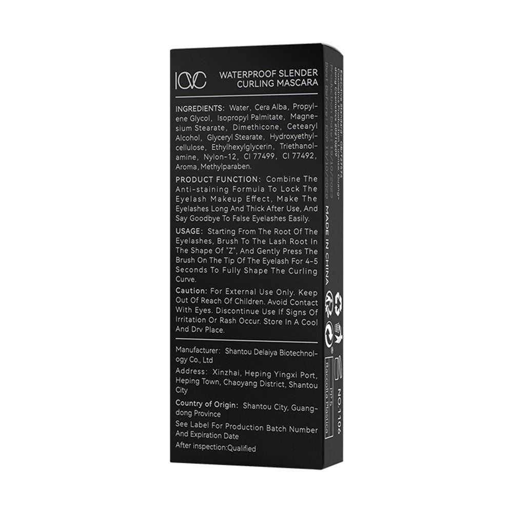ICVC#1106Mascara curls, lengthens, thickens, smudge-proof, black, dense lashes