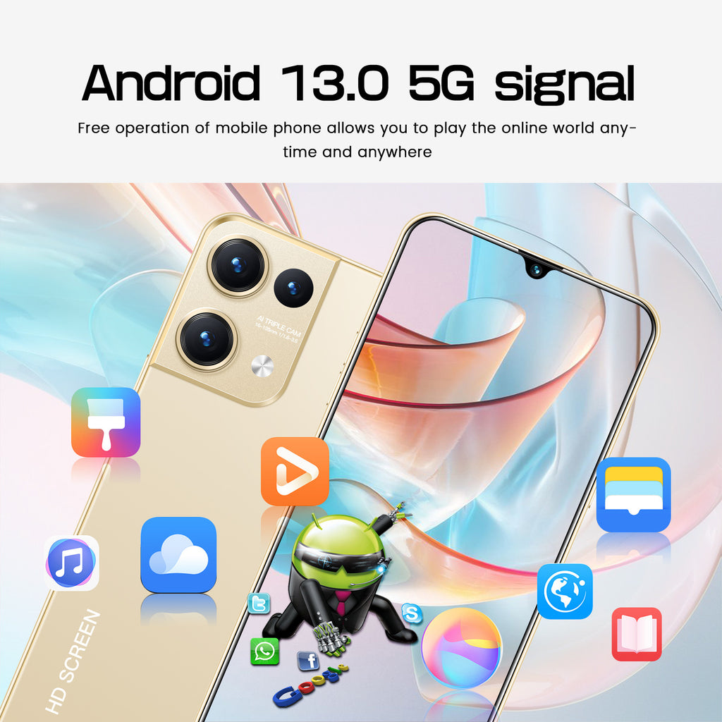 Reno9 Pro Mobile Phone7.3Inch high-definition large-screen Android smartphone factory price wholesale(Popular)