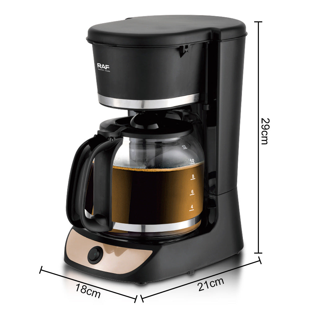 RAF European Standard Drip Coffee Maker Fully Automatic Coffee Pot Drip Filter Insulated American Tea Office Tea Maker