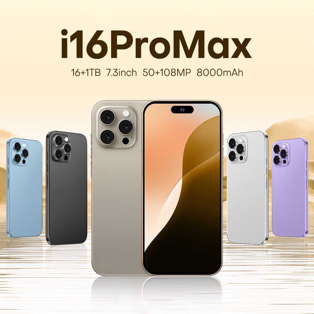Hot Selling Mobile Phone List i16ProMAX2+16High-definition Large Screen In Stock16pro Smartphone