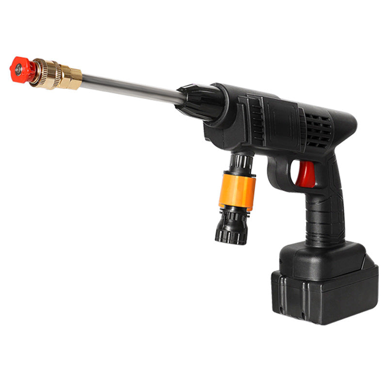 Car Wash Water Gun Household Electric Car Washer Rechargeable Car Wash Gun Watering Flowers Lithium Battery Wireless High Pressure Water Gun Factory Direct Sales