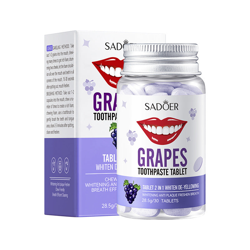All-English Solid Toothpaste Series SADOER Sakura Whitening Anti-Yellowing Teeth Cleaning Toothpaste  Wholesale