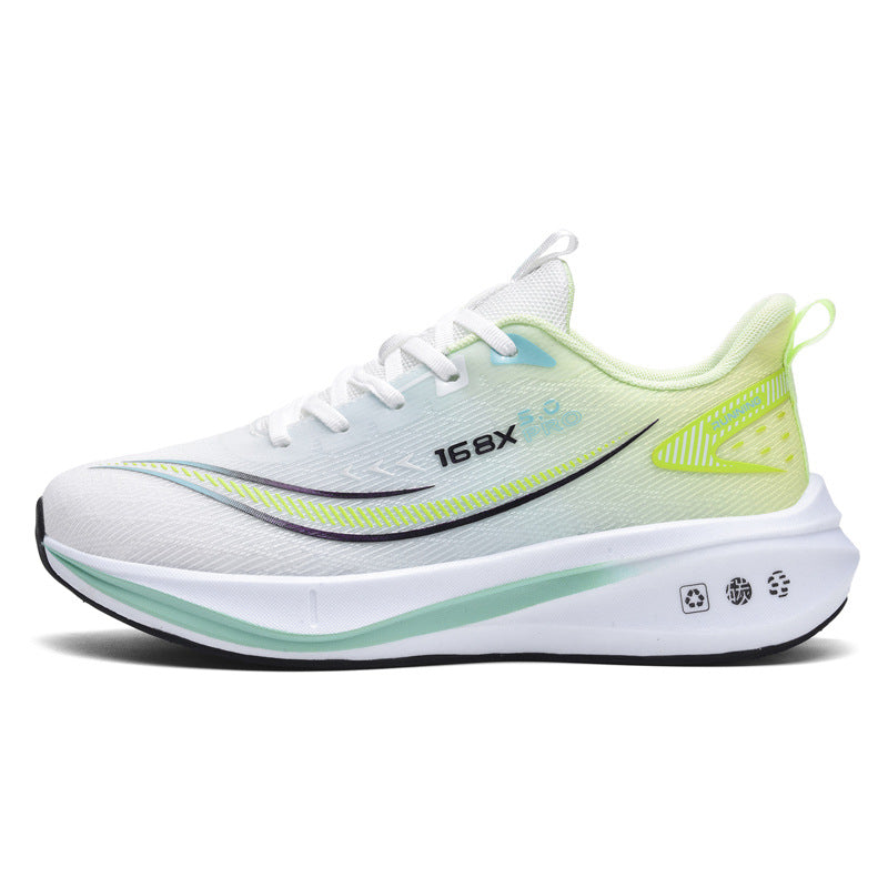 Carbon Plate Running Shoes Four Seasons Youth New Lightweight Breathable Shock Absorption Racing Running Shoes Casual Non-Slip Sports Shoes