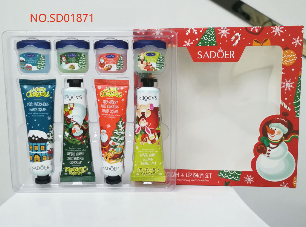 Christmas Moisturizing Anti-Chapped Hand Cream Five-Piece Set SADOER Autumn and winter hand cream  foreign trade wholesale