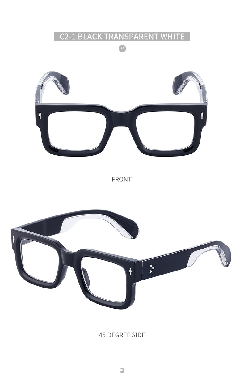 2025New Retro Square Frame Sunglasses for Men High-End European and American Retro Sunglasses Men's Trend sunglasses