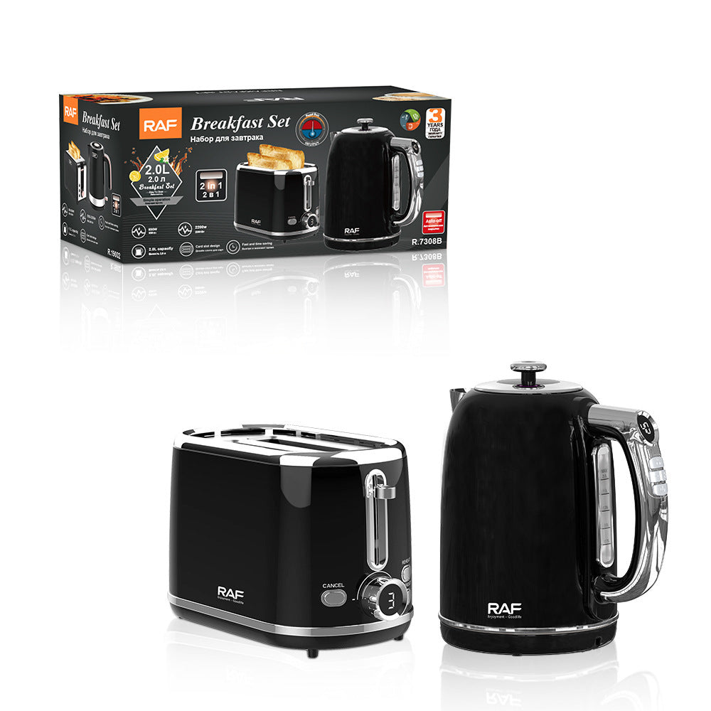 RAF Bread Maker and Kettle Set EU Standard Household Double Layer Toaster Breakfast Machine2L Kettle