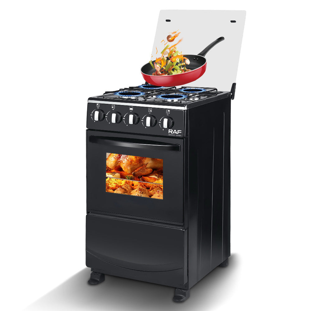 RAF Gas Four-Burner Stove Panel Household Low Energy Liquefied Gas Countertop with Flameout Protection and Cabinet R.8514