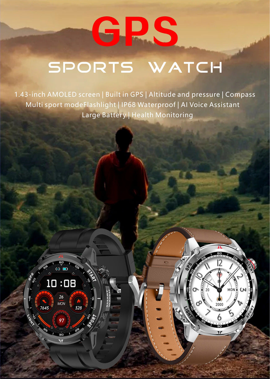 W10 Pro Smart Watch Bluetooth Call True Heart Rate Step Sleep IP68Deep Waterproof GPS Positioning and Three-Proof
