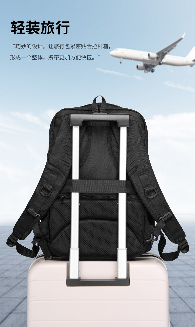 Business Backpack Men's Large Capacity Waterproof Computer Bag Multifunctional commuter backpack with a simple and sophisticated feel