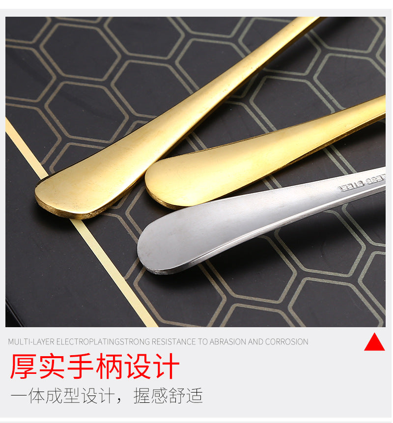 1010Stainless Steel Tableware Hotel Restaurant Knife Fork Spoon Set Western Steak Knife Fork24Set